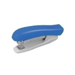 Grapadora soporte azul.